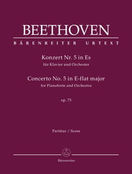 Concerto No. 5 in E-flat Major, Op. 73 Orchestra Scores/Parts sheet music cover Thumbnail